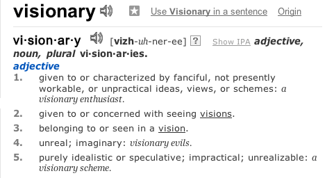 Visionary | Define Visionary at Dictionary.com